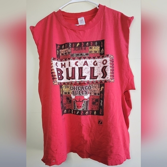 LOGO 7 Other - Vintage 90's Chicago Bulls NBA Single Stitch Thrasher T-shirt, Size XL